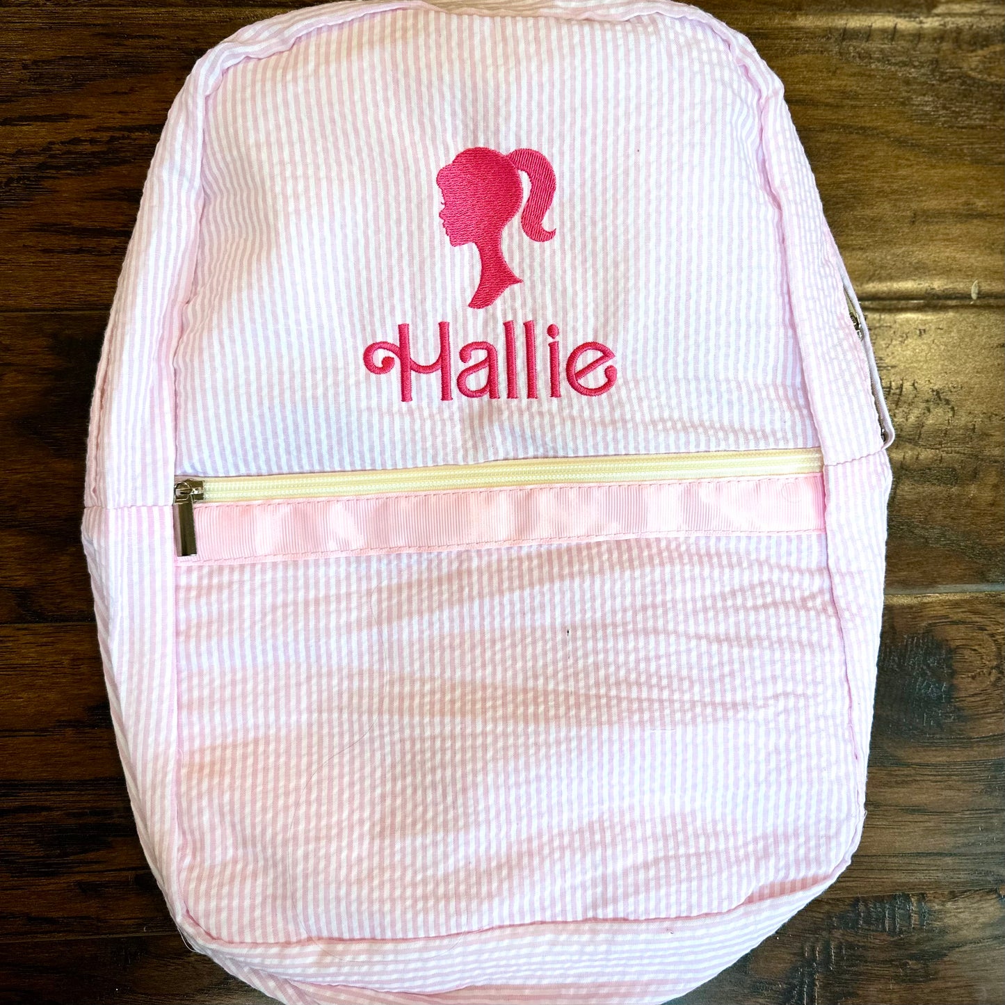 Barbie Seersucker Backpack